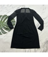 Tadashi Womens Vintage 90s Mini Dress Size M New Black Mesh Trim Sheath ... - €32,80 EUR