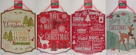 Christmas Holiday Tidings Wall Sign Danglers 13.5’x10.5” Select: Tidings - £3.15 GBP