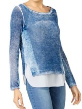 allbrand365 designer Womens Cotton Layered Look Sweater, X-Small - £62.91 GBP