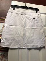 NWT Ladies Jamie Sadock SUGAR WHITE Skinnylicious Pullon Stretch Golf Skort - 8 image 2