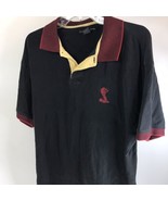 Vintage Polo shirt Cobra Ford Motor Company L Colorblock Collar Black - $29.64