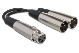 Y Cable Xlr Female To Dual Xlr Male - £26.91 GBP