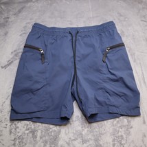 North Face Shorts Mens Large Blue Outdoors Hiking Camping Fishing zipper... - £17.88 GBP