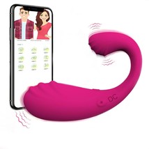 G Spot Clitoral Vibrator Dildo With App Remote Control, Wearable Vibrator Adult  - £37.48 GBP