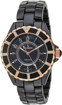 Peugeot Womens PS4893BK Crystal-Accented Ceramic Bracelet Watch - £226.67 GBP