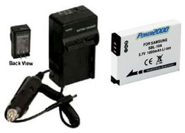 Battery + Charger for Samsung P1000 P-800 PL50 TL9 WB150 WB150F WB151 WB152 - £29.93 GBP