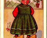 Olandese Girl Fumetto I Wonder If You Like Me Zoccoli 1909 DB Cartolina E4 - $7.13