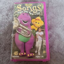 Barney  Songs From The Park VHS Purple Clamshell Cartoon Classic Childre... - $8.41