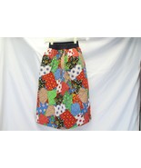Handmade Girls Quilted Skirt Elastic Waist Unstretched 9&quot;  Length 25&quot; - $21.55