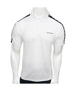 NWT CALVIN KLEIN MSRP $64.99 MEN&#39;S WHITE SHORT SLEEVE POLO RUGBY SHIRT S... - £22.72 GBP