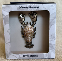 TOMMY BAHAMA Lobster Beach Shell Bottle Stopper Topper Silver Accents NEW 5”L - £15.97 GBP