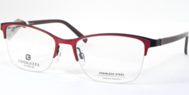 Look &amp; Feel Bi 8288-10 Red /BLACK Eyeglasses Glasses Frame 53-17-135mm Germany - £63.94 GBP