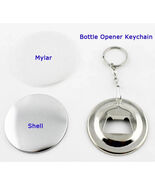 58mm Bottle Opener Key Chain Button Badge Parts DIY Maker Supplies 100PC... - €34,61 EUR
