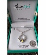 Vintage anni 90-s Shane Ore Irish Celtic Claddagh placcato platino in... - $3,180.14 MXN