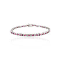 18K Gold Ruby Diamond Tennis Bracelet - £3,575.22 GBP
