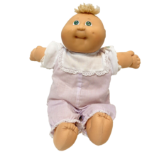 Vintage 1982 Appalachian Cabbage Patch Doll Plush Vinyl Outfit Green Eyes 13&quot; - £11.85 GBP
