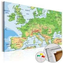 World Map Cork Pin Board - Europe - £86.49 GBP+