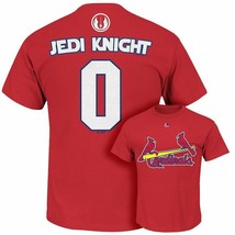 St Louis Cardinals Star Wars Jedi Baseball MLB Jersey Shirt Mens Majestic LARGE - $19.79