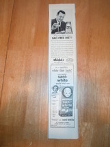 Vintage Adolph&#39;s &amp; Sani White Shoe Polish Magazine Advertisement 1960 - £3.15 GBP