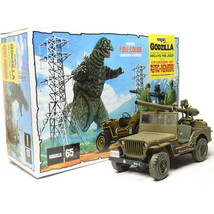 MPC Godzilla Willys MB Jeep 1:25 SCALE 2n1 MODEL KIT sealed 882 65th Ann... - £21.22 GBP
