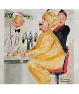 1940 Esquire Cartoon Campbell Sultan Ordering Milkshake Art Holidays HM2EE - $29.99