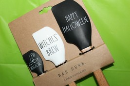 Rae Dunn 3 Piece Spatula Magical Witches Brew Happy Halloween Kitchen Tool Set - £23.35 GBP