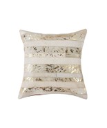 18 X 18 Beige Cowhide Throw Pillow - $184.36 CAD