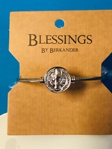 Saint Benedict Metal  Rope Bangle Bracelet  7.5&quot;, New - £9.48 GBP