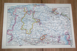 1928 Vintage Map Of Lower Saxony Niedersachsen Oldenburg Hanover Germany - £18.44 GBP