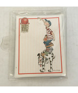 Vintage decorated notes with envelopes boys with dog playing basketball - €17,07 EUR