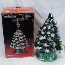 Lighted Christmas Tree 18&quot;  Marcia Ceramics Inspirations Trim n Glo Model CTL-20 - £94.57 GBP