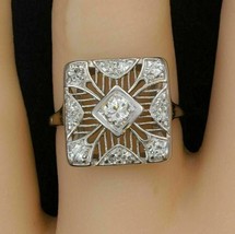 Filigree Art Deco Engagement Ring, 925 Silver Vintage RIngs, Antique Ring - $120.00