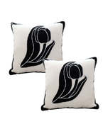 SOGA Set of 2 Abstract Swan Design 45cm Decorative Throw Pillow Covers - $102.11 CAD