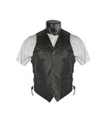 Vance Leather Men&#39;s Economy Leather Braided Vest and Lace Sides - $939.51 MXN