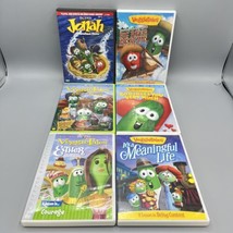 Lot of 6 VeggieTales DVD Jonah, Lord of Beans, Big River Rescue, Meaningful Life - £23.18 GBP