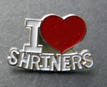 I LOVE HEART SHRINERS SHRINER MASON LAPEL HAT PIN BADGE 3/4 INCH - £4.46 GBP