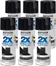 Rust-Oleum 249122 Painter&#39;s Touch 2X Ultra Cover Spray Paint, Gloss Black, 12 - £39.40 GBP