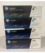 HP 128A Genuine LaserJet Toner Cartridge Set (CE320A–323A) CMYK | Factor... - $2,842.42 MXN