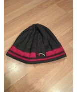 Spyder Beanie Knit Hat Red &amp; Black Fleece - $7.92