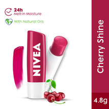 Nivea Cherry Shine Caring Lip Balm - Long Lasting Moisturisation -4.8g s... - $7.99