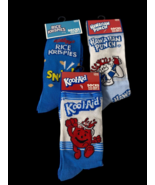 Novelty Socks Lot Food Junk Drinks 3 Adult Kool Aid Rice Krispies Hawaii... - £25.13 GBP