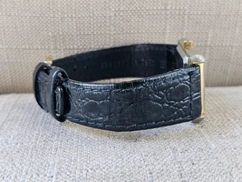 Helbros Vintage Wristwatch Analog Quartz Black Leather Band Wrist Watch ... - £22.92 GBP