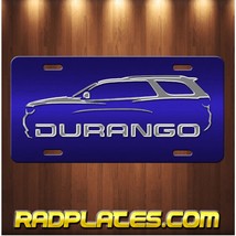 DURANGO Inspired Art on Silver and Blue Aluminum Vanity license plate Tag - $19.67