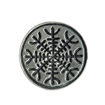 Helm Of Awe Pin Badge Terror Viking Protection Norse Brooch Tie Lapel Pin Goth - £5.76 GBP
