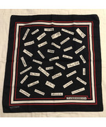 Vtg Sq. 20” Scarf USA Presidents Patriotic Italy Made Red Wht Blu Wear o... - $20.06 CAD