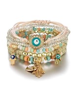 Kundan Luck Friendship Bohemia Gift Girlfriend remote Bracelet Kada Jewe... - €11,18 EUR