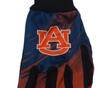 College Halftone Utility Glove Adult Size Auburn 100%Polyester Blue Oran... - $10.99