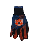 College Halftone Utility Glove Adult Size Auburn 100%Polyester Blue Oran... - £8.72 GBP