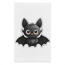 Personalized Cartoon Bat Rally Towel, Soft and Absorbent 11x18 Towel wit... - £13.99 GBP