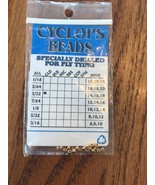 CYCLOPS BEADS 3/32” GOLD PLATED 24/PKG EYC1250 Ships N 24h - £4.55 GBP